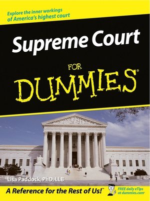cover image of Supreme Court For Dummies